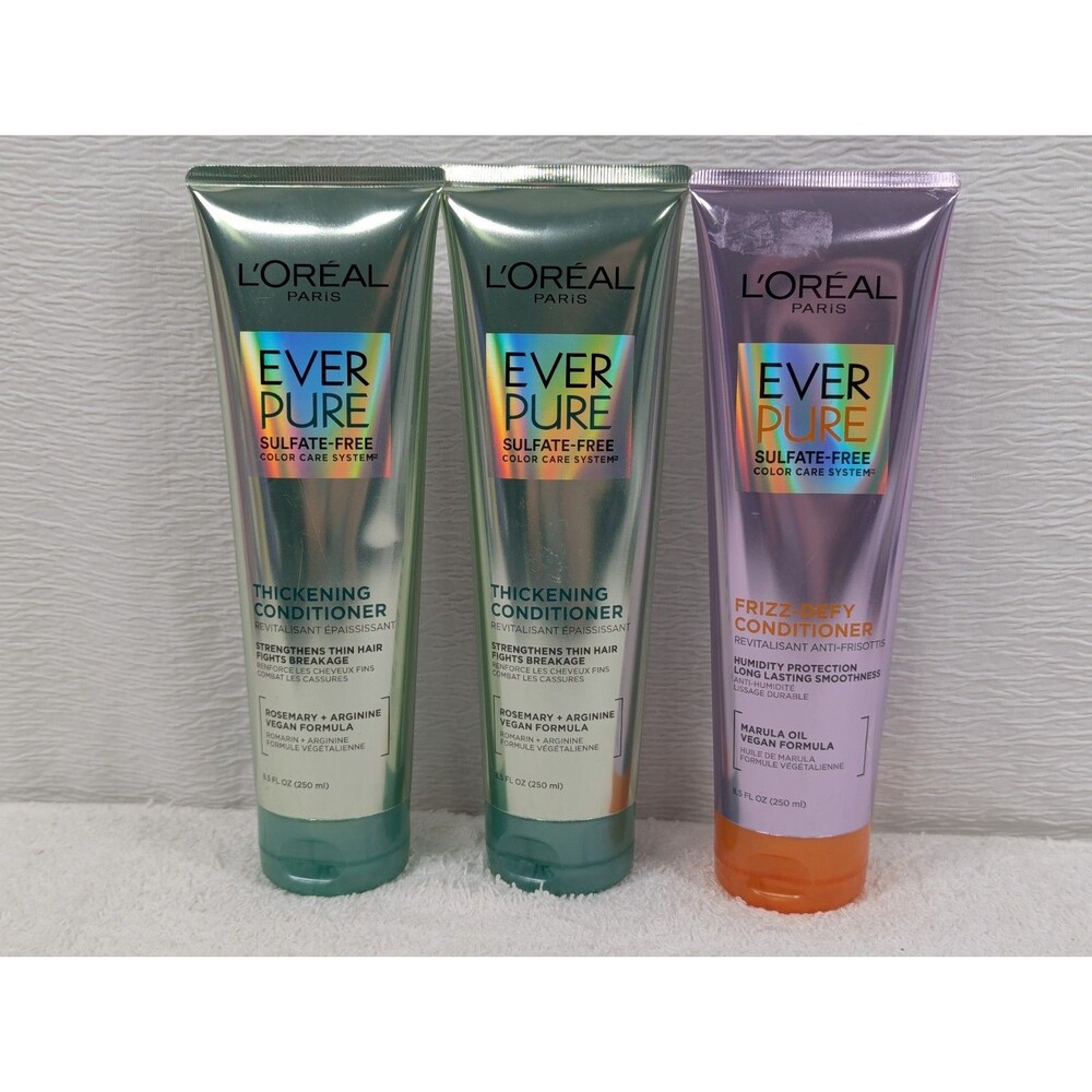 L'Oreal Paris - Ever Pure Sulfate Free - Thickening & Frizz Conditioner - 3 Pack